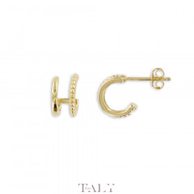 Balls and smooth 2 wire earrings