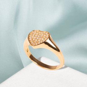 Bague Cœur CZ