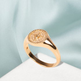 Bague Fleur de Lys CZ