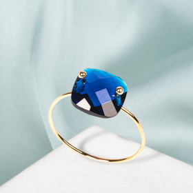 Bague Picot Bleu Marine