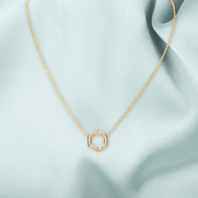 Collier Hexagone Cz